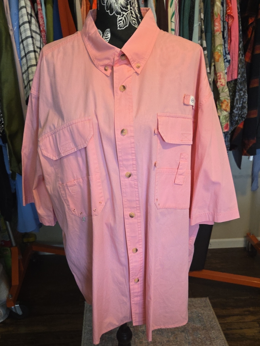 Magellan Outdoors Pink Short-Sleeve Utility Jacket